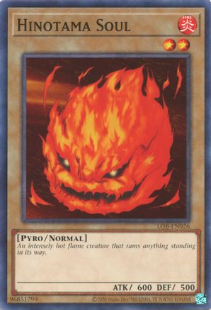 Hinotama Soul (LOB-EN026) - Legend of Blue Eyes White Dragon (25th Anniversary Edition) Unlimited - Premium Yugioh Single from Konami - Just $0.25! Shop now at Game Crave Tournament Store