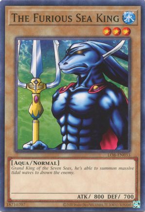The Furious Sea King (LOB-EN033) - Legend of Blue Eyes White Dragon (25th Anniversary Edition) Unlimited - Premium Yugioh Single from Konami - Just $0.25! Shop now at Game Crave Tournament Store