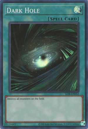 Dark Hole (LOB-EN052) - Legend of Blue Eyes White Dragon (25th Anniversary Edition) Unlimited - Premium Yugioh Single from Konami - Just $1.18! Shop now at Game Crave Tournament Store