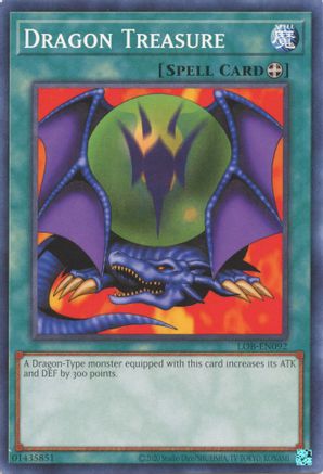 Dragon Treasure (LOB-EN092) - Legend of Blue Eyes White Dragon (25th Anniversary Edition) Unlimited - Premium Yugioh Single from Konami - Just $0.25! Shop now at Game Crave Tournament Store