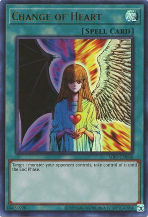 Change of Heart (MRD-EN060) - Metal Raiders (25th Anniversary Edition) Unlimited - Premium Yugioh Single from Konami - Just $2.88! Shop now at Game Crave Tournament Store