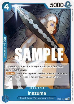 Inazuma (OP02-050) - Paramount War Foil - Premium One Piece Single from Bandai - Just $0.08! Shop now at Game Crave Tournament Store