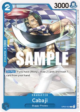 Cabaji (OP02-052) - Paramount War - Premium One Piece Single from Bandai - Just $0.08! Shop now at Game Crave Tournament Store