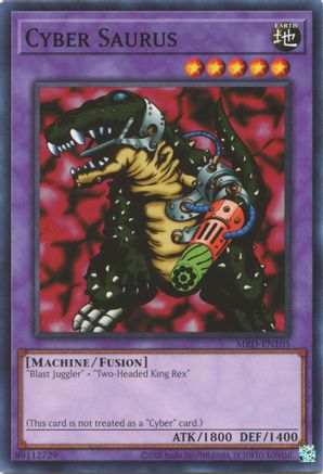 Cyber Saurus (MRD-EN105) - Metal Raiders (25th Anniversary Edition) Unlimited - Premium Yugioh Single from Konami - Just $0.25! Shop now at Game Crave Tournament Store