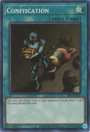 Confiscation (SRL-EN038) - Spell Ruler (25th Anniversary Edition) Unlimited - Premium Yugioh Single from Konami - Just $0.51! Shop now at Game Crave Tournament Store