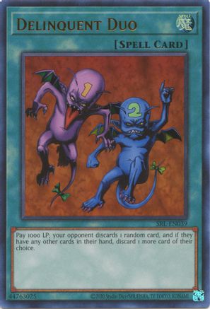 Delinquent Duo (SRL-EN039) - Spell Ruler (25th Anniversary Edition) Unlimited - Premium Yugioh Single from Konami - Just $6.64! Shop now at Game Crave Tournament Store