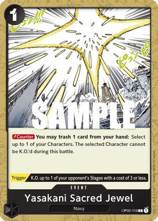 Yasakani Sacred Jewel (OP02-118) - Paramount War - Premium One Piece Single from Bandai - Just $0.08! Shop now at Game Crave Tournament Store