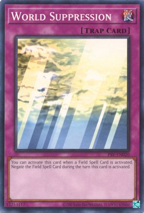 World Suppression (PSV-EN020) - Pharaoh's Servant (25th Anniversary Edition) Unlimited - Premium Yugioh Single from Konami - Just $0.25! Shop now at Game Crave Tournament Store