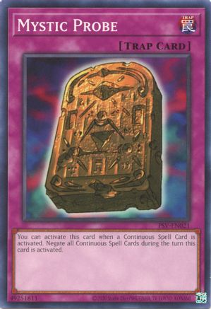 Mystic Probe (PSV-EN021) - Pharaoh's Servant (25th Anniversary Edition) Unlimited - Premium Yugioh Single from Konami - Just $0.25! Shop now at Game Crave Tournament Store