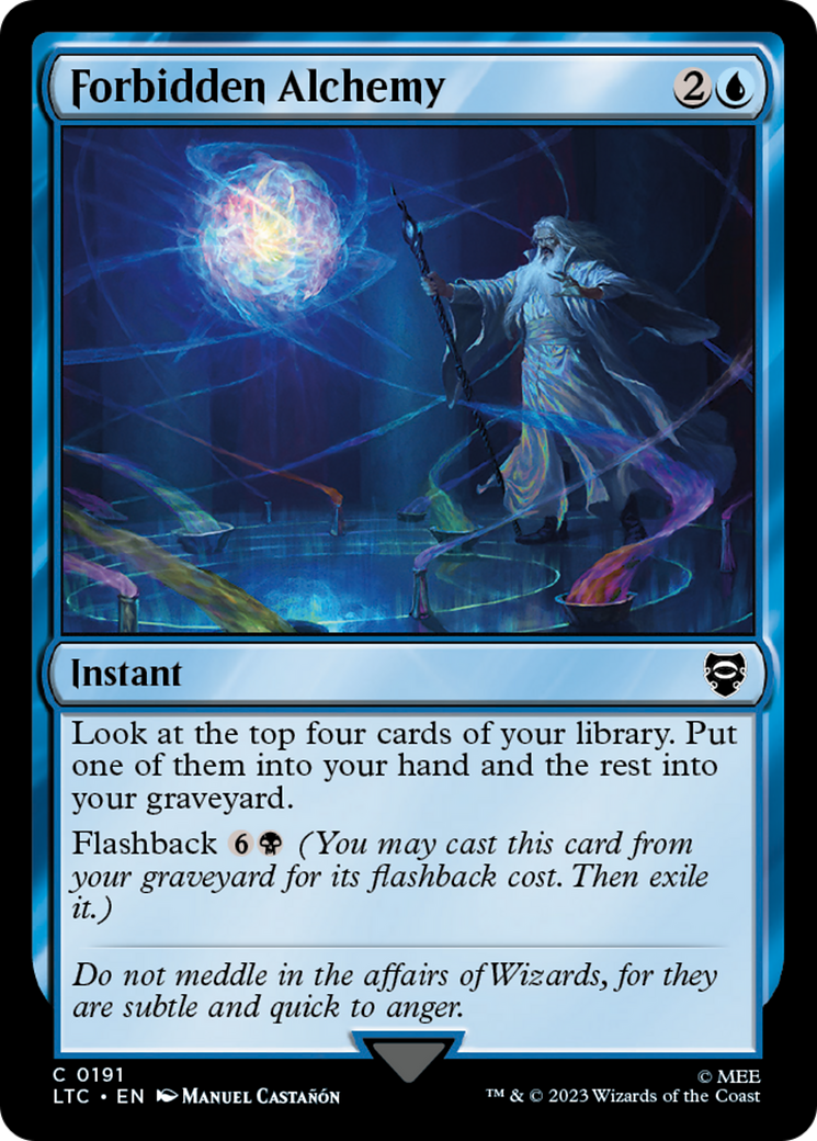 Forbidden Alchemy (LTC-191) - Tales of Middle-earth Commander - Premium MTG Single from Wizards of the Coast - Just $0.08! Shop now at Game Crave Tournament Store