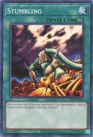 Stumbling (IOC-EN035) - Invasion of Chaos (25th Anniversary Edition) Unlimited - Premium Yugioh Single from Konami - Just $0.25! Shop now at Game Crave Tournament Store