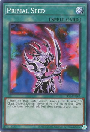 Primal Seed (IOC-EN042) - Invasion of Chaos (25th Anniversary Edition) Unlimited - Premium Yugioh Single from Konami - Just $0.25! Shop now at Game Crave Tournament Store