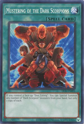 Mustering of the Dark Scorpions (DCR-EN093) - Dark Crisis (25th Anniversary Edition) Unlimited - Premium Yugioh Single from Konami - Just $0.25! Shop now at Game Crave Tournament Store