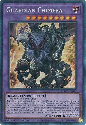 Guardian Chimera (CR) (MAZE-EN049) - Maze of Memories 1st Edition - Premium Yugioh Single from Konami - Just $7.71! Shop now at Game Crave Tournament Store