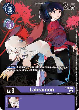 Labramon - P-080 (Tamer Party Vol.7) (P-080) - Digimon Promotion Cards - Premium Digimon Single from Bandai - Just $0.53! Shop now at Game Crave Tournament Store