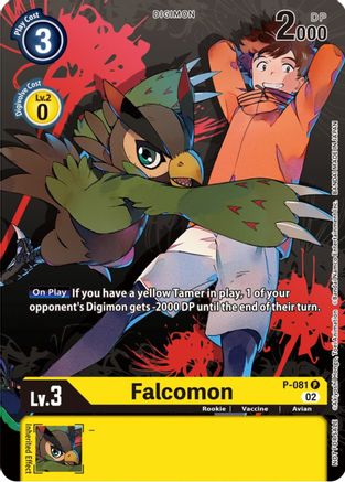 Falcomon - P-081 (Tamer Party Vol.7) (P-081) - Digimon Promotion Cards - Premium Digimon Single from Bandai - Just $0.54! Shop now at Game Crave Tournament Store