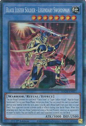 Black Luster Soldier - Legendary Swordsman (CR) (MAZE-EN011) - Maze of Memories 1st Edition - Premium Yugioh Single from Konami - Just $15.42! Shop now at Game Crave Tournament Store