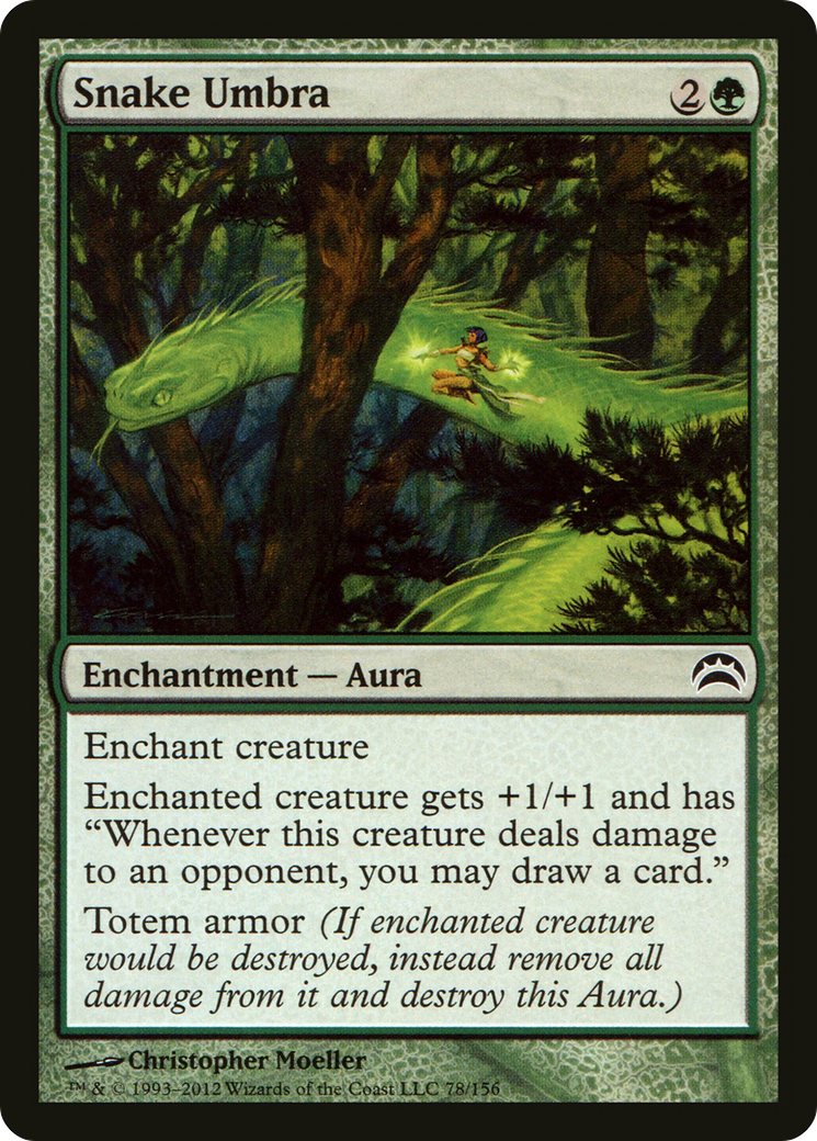 Snake Umbra (PC2-078) - Planechase 2012 - Premium MTG Single from Wizards of the Coast - Just $0.20! Shop now at Game Crave Tournament Store