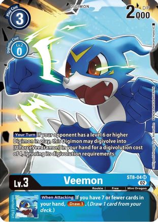 Veemon (Alternate Art) (ST8-04) - Starter Deck 14: Beelzemon Advanced Deck Set Foil - Premium Digimon Single from Bandai - Just $0.48! Shop now at Game Crave Tournament Store