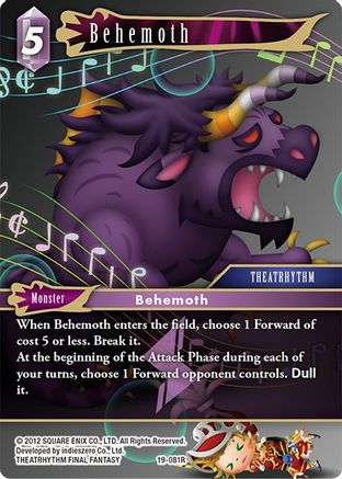 Behemoth (19-081R) (FROM NIGHTMARES) Foil - Premium Final Fantasy Single from From Nightmares - Just $0.53! Shop now at Game Crave Tournament Store