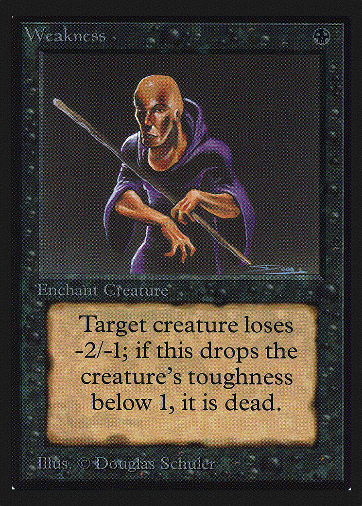 Weakness (CED-135) - Collectors' Edition - Premium MTG Single from Wizards of the Coast - Just $0.80! Shop now at Game Crave Tournament Store