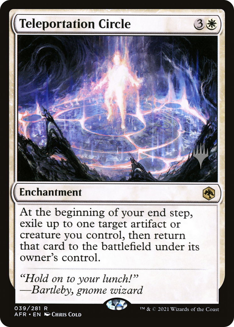 Teleportation Circle (PAFR-39P) - Adventures in the Forgotten Realms Promos Foil - Premium MTG Single from Wizards of the Coast - Just $2.32! Shop now at Game Crave Tournament Store
