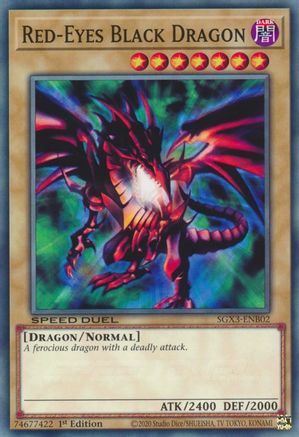 Red-Eyes Black Dragon (SGX3-ENB02) - Speed Duel GX: Duelists of Shadows 1st Edition - Premium Yugioh Single from Konami - Just $0.42! Shop now at Game Crave Tournament Store