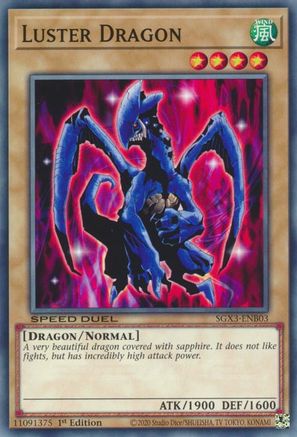 Luster Dragon (SGX3-ENB03) - Speed Duel GX: Duelists of Shadows 1st Edition - Premium Yugioh Single from Konami - Just $0.25! Shop now at Game Crave Tournament Store