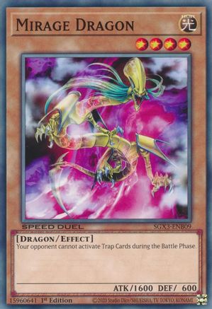 Mirage Dragon (SGX3-ENB09) - Speed Duel GX: Duelists of Shadows 1st Edition - Premium Yugioh Single from Konami - Just $0.25! Shop now at Game Crave Tournament Store
