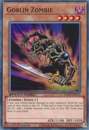 Goblin Zombie (SGX3-ENC10) - Speed Duel GX: Duelists of Shadows 1st Edition - Premium Yugioh Single from Konami - Just $0.26! Shop now at Game Crave Tournament Store
