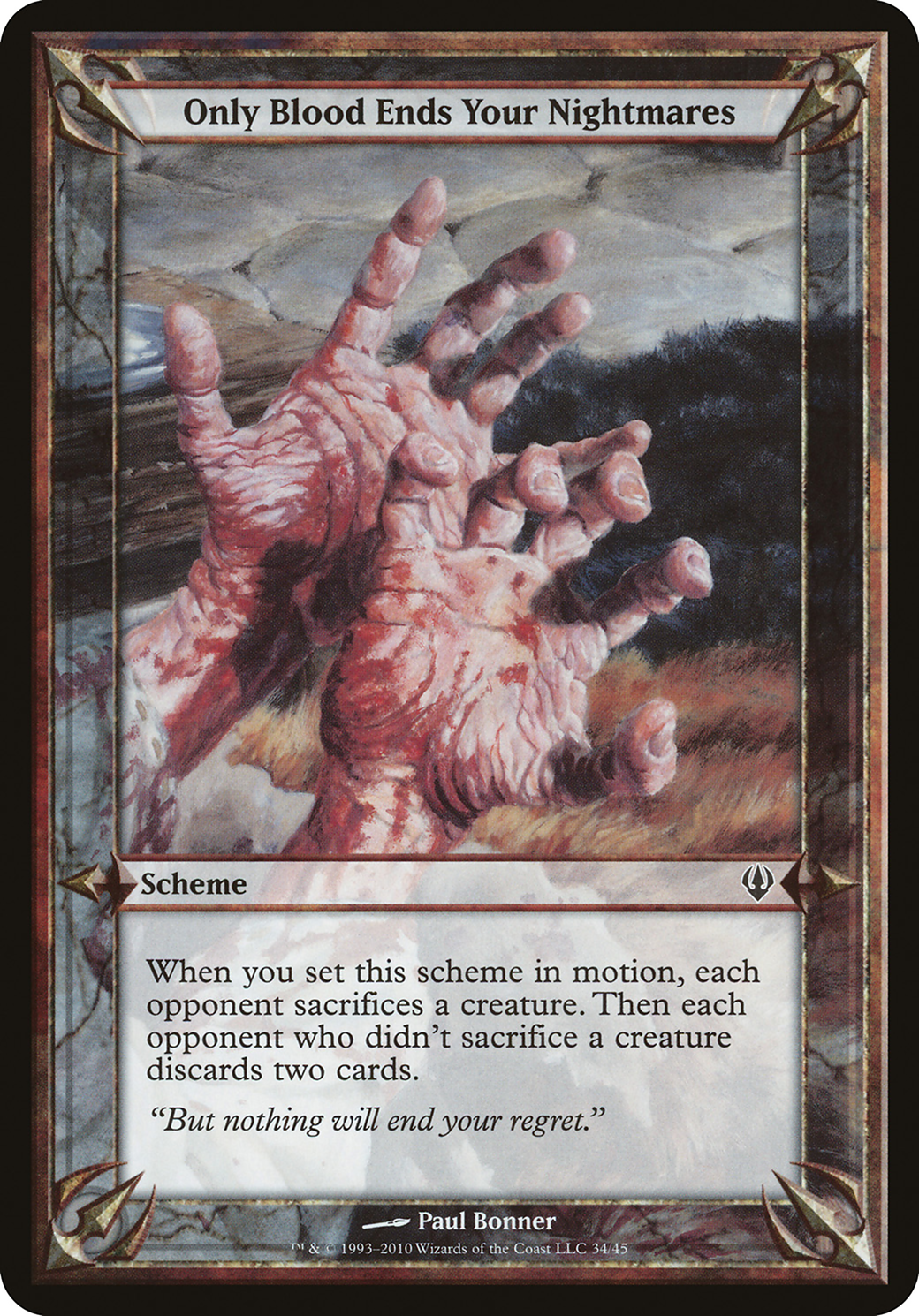 Only Blood Ends Your Nightmares (OARC-34★) - Archenemy Schemes - Premium MTG Single from Wizards of the Coast - Just $1.29! Shop now at Game Crave Tournament Store