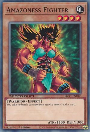 Amazoness Fighter (SGX3-END06) - Speed Duel GX: Duelists of Shadows 1st Edition - Premium Yugioh Single from Konami - Just $0.08! Shop now at Game Crave Tournament Store