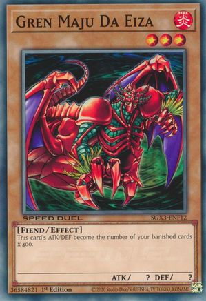 Gren Maju Da Eiza (SGX3-ENF12) - Speed Duel GX: Duelists of Shadows 1st Edition - Premium Yugioh Single from Konami - Just $0.26! Shop now at Game Crave Tournament Store