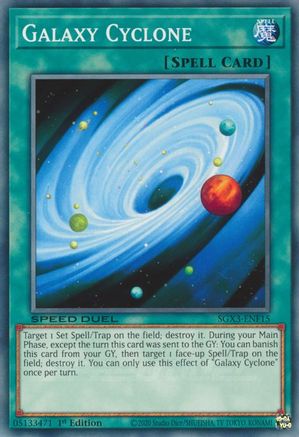 Galaxy Cyclone (SGX3-ENF15) - Speed Duel GX: Duelists of Shadows 1st Edition - Premium Yugioh Single from Konami - Just $0.08! Shop now at Game Crave Tournament Store