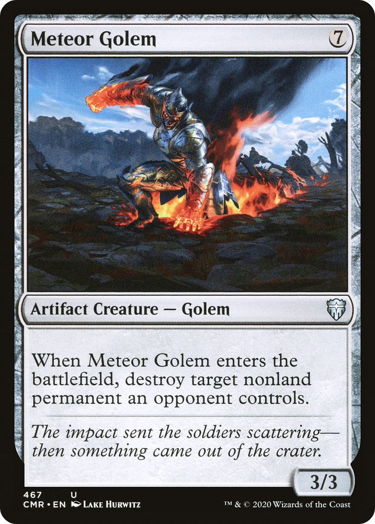Meteor Golem (CMR-467) - Commander Legends - Premium MTG Single from Wizards of the Coast - Just $0.08! Shop now at Game Crave Tournament Store