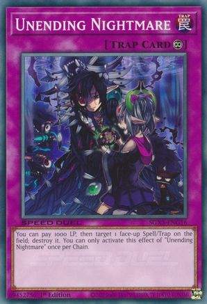 Unending Nightmare (SGX3-ENG16) - Speed Duel GX: Duelists of Shadows 1st Edition - Premium Yugioh Single from Konami - Just $0.26! Shop now at Game Crave Tournament Store