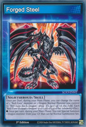 Forged Steel (SGX3-ENS02) - Speed Duel GX: Duelists of Shadows 1st Edition - Premium Yugioh Single from Konami - Just $0.25! Shop now at Game Crave Tournament Store