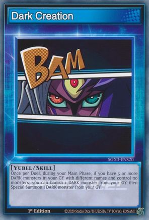 Dark Creation (SGX3-ENS20) - Speed Duel GX: Duelists of Shadows 1st Edition - Premium Yugioh Single from Konami - Just $0.24! Shop now at Game Crave Tournament Store