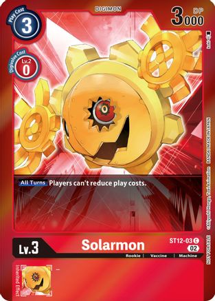 Solarmon (Event Pack 4) (ST12-03) - Starter Deck 12: Jesmon Foil - Premium Digimon Single from Bandai - Just $3.25! Shop now at Game Crave Tournament Store