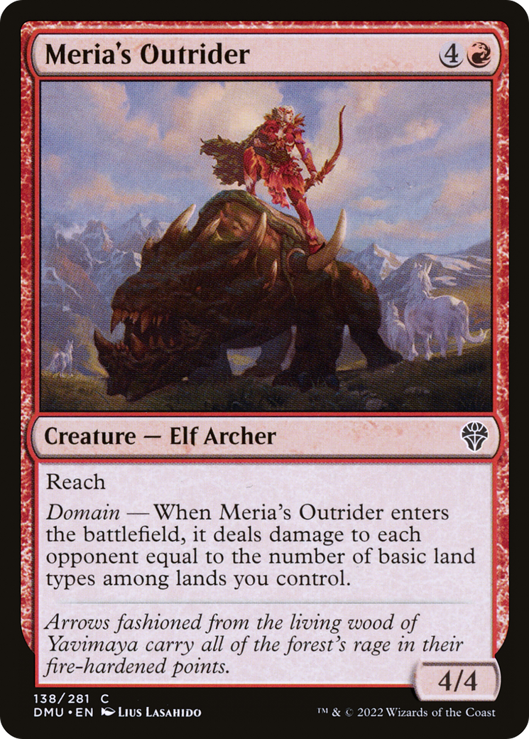 Meria's Outrider (DMU-138) - Dominaria United Foil - Premium MTG Single from Wizards of the Coast - Just $0.08! Shop now at Game Crave Tournament Store