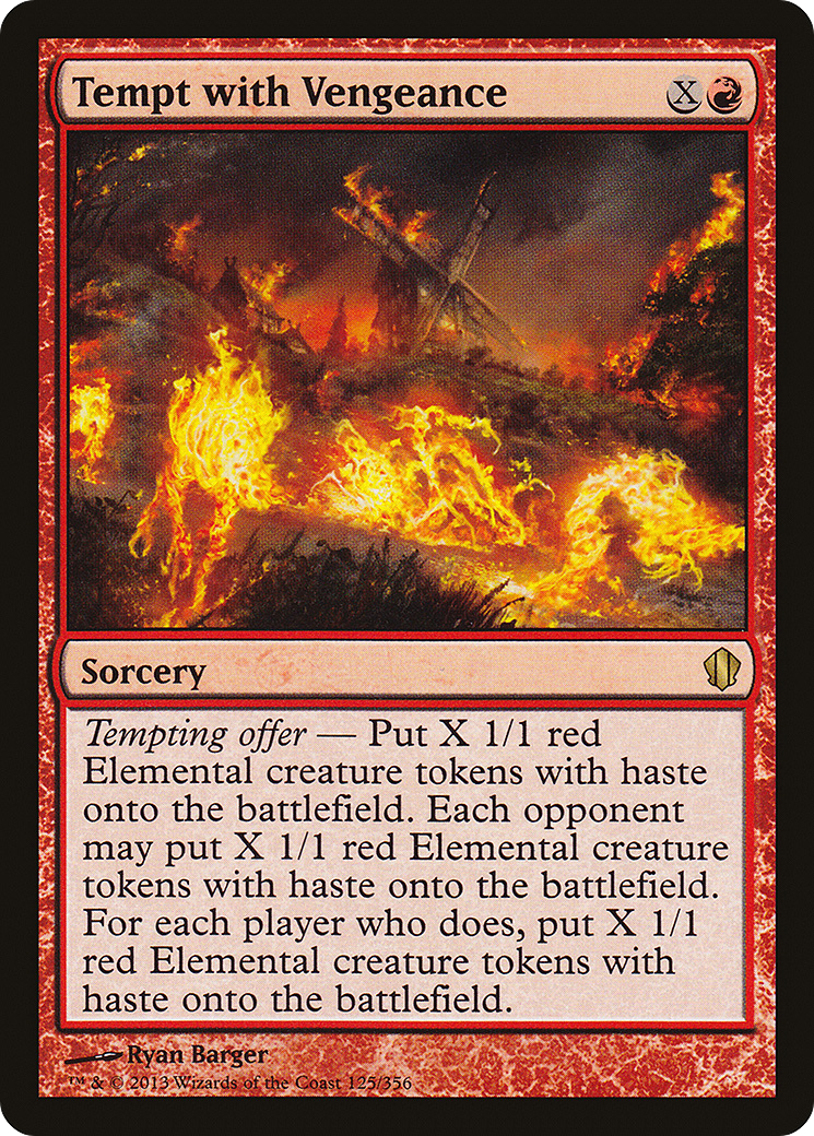 Tempt with Vengeance (C13-125) - Commander 2013 - Premium MTG Single from Wizards of the Coast - Just $0.41! Shop now at Game Crave Tournament Store