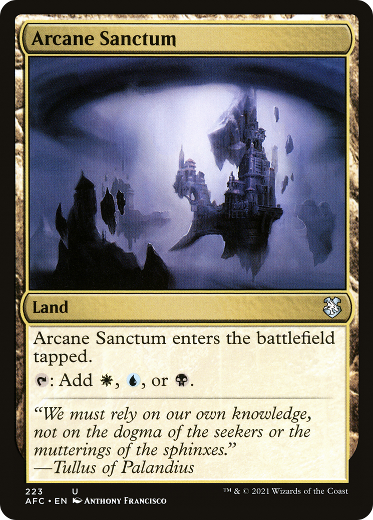 Arcane Sanctum (AFC-223) - Forgotten Realms Commander - Premium MTG Single from Wizards of the Coast - Just $0.10! Shop now at Game Crave Tournament Store