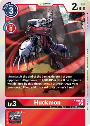Huckmon - P-066 (Limited Card Pack) (P-066) - Digimon Promotion Cards Foil - Premium Digimon Single from Bandai - Just $0.27! Shop now at Game Crave Tournament Store
