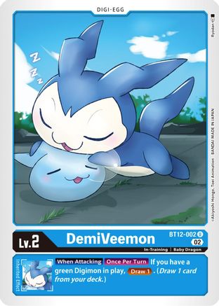 DemiVeemon (BT12-002) - Across Time - Premium Digimon Single from Bandai - Just $0.08! Shop now at Game Crave Tournament Store