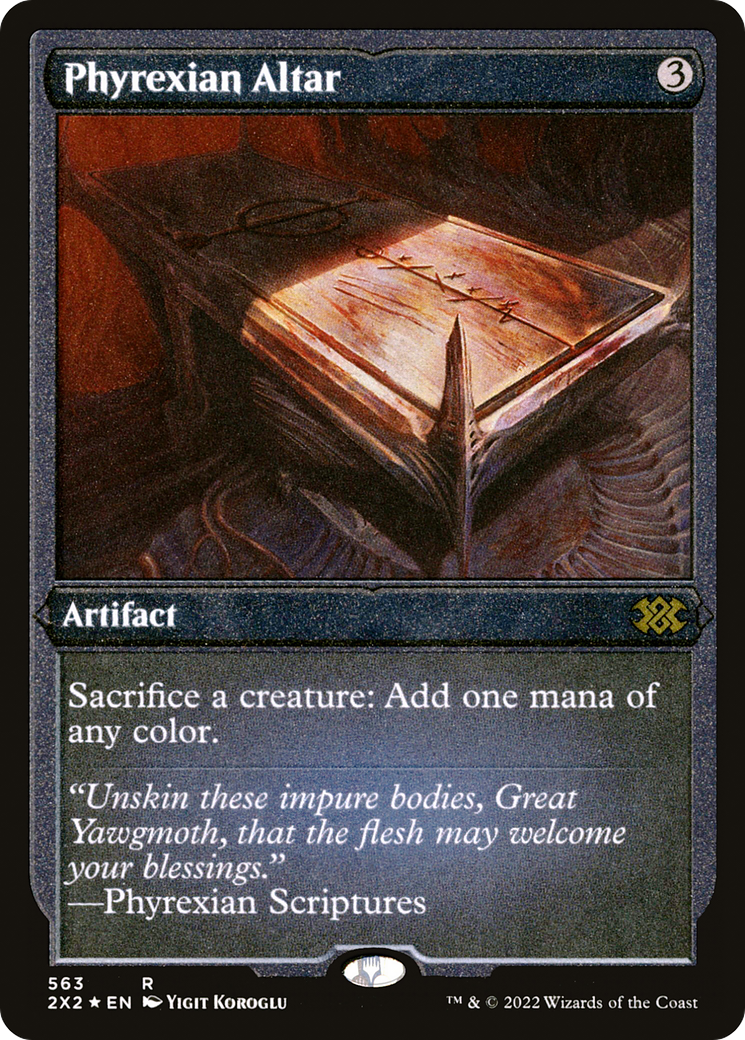 Phyrexian Altar (2X2-563) - Double Masters 2022 Etched Foil - Premium MTG Single from Wizards of the Coast - Just $17.72! Shop now at Game Crave Tournament Store