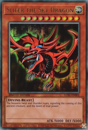 Slifer the Sky Dragon (25th Anniversary Edition) (LC01-EN002) - Legendary Collection: 25th Anniversary Edition Limited - Premium Yugioh Single from Konami - Just $0.56! Shop now at Game Crave Tournament Store
