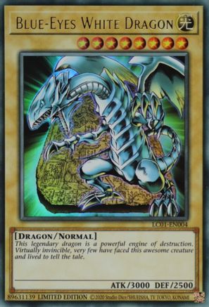 Blue-Eyes White Dragon (25th Anniversary Edition) (LC01-EN004) - Legendary Collection: 25th Anniversary Edition Limited - Premium Yugioh Single from Konami - Just $0.56! Shop now at Game Crave Tournament Store