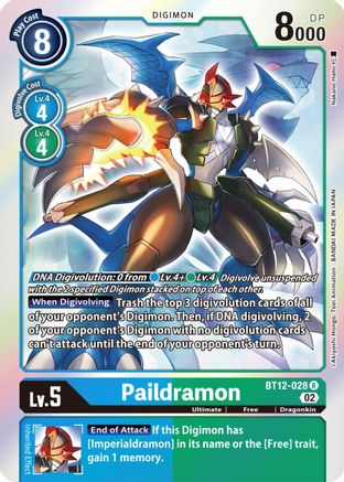 Paildramon (BT12-028) - Across Time Foil - Premium Digimon Single from Bandai - Just $0.29! Shop now at Game Crave Tournament Store