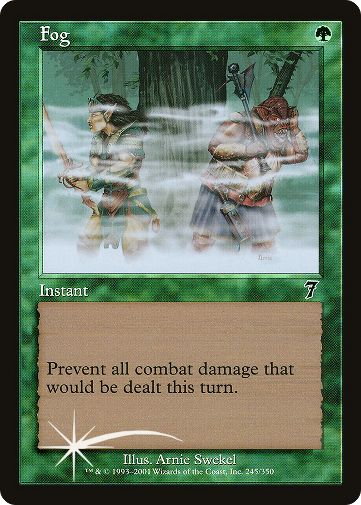 Fog (7ED-245★) - Seventh Edition Foil - Premium MTG Single from Wizards of the Coast - Just $16.25! Shop now at Game Crave Tournament Store
