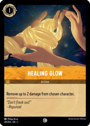 Healing Glow (28/204) - The First Chapter Cold Foil - Premium Lorcana Single from Disney - Just $0.08! Shop now at Game Crave Tournament Store